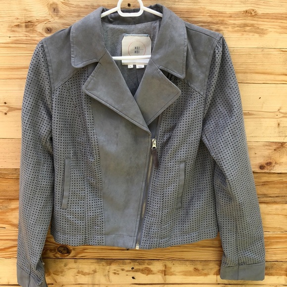 Anthropologie Jackets & Blazers - Anthropologie | Hei Hei Vegan Suede Moto Jacket S
